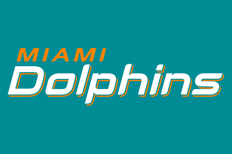 Miami Dolphins 2013-Pres Wordmark Logo 02 iron on paper